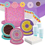 Fun Express Donut Party Disposable Tableware Kit, 106 Piece New. Price: $39.56.