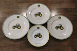 John Deere Set Of 3 Dinner Plates And 1 Salad With Tractor By Gibson Used. Price: $18.00.