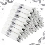Supernal 240 Plastic Silverware - 60 Sets Pre Rolled Napkins With ... New. Price: $51.51.
