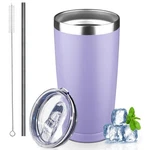 20 Oz With Lids And Straws, Stainless Steel Insulated Coffee Tumbler,... New. Price: $17.15.