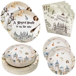 Magical Wizard Party Supplies Plates & Napkins Kit - Serves 60 (180 Pcs) New. Price: $45.67.