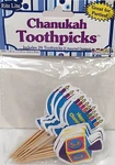 Hanukkah Themed 24 Wood Toothpicks Chanukah By Rite Lite Judaica New. Price: $16.95.