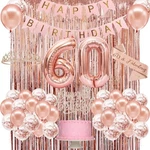 60TH Birthday Decorations For Women, Happy Banner, Crown, New. Price: $31.18.