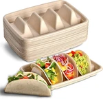 Premium 24PCS Disposable Taco Holders With Dividers For Party Serving New. Price: $25.99.