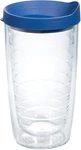 Tervis Clear & Colorful Lidded Made Usa Double Walled Insulated Blue 16OZ New. Price: $14.99.