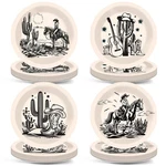 Wiooffen 48PCS Western Paper Plates Cowgirl Party Dessert Dinner Plat... New. Price: $18.42.