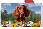 Irish Setter Summer Flowers Mail Box Cover New. Price: $28.95.