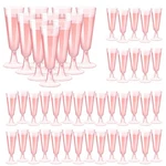 Surehome Pink Champagne Flutes Plastic Glasses Disposable Mimosa Gl... New. Price: $24.83.