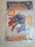 Superman Happy Birthday Backdrop Wall Scene Setter Good Indoor Outdoor New. Price: $24.99.
