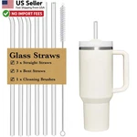 6 Pcs Clear Glass Reusable Straws For Stanley 40 Oz 30 Cup Tumbler From New. Price: $10.88.