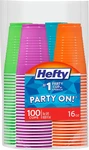 Hefty Party On Disposable Plastic Cups, Assorted, 16 Ounce, 100 Count (pack Of 4 New. Price: $99.95.