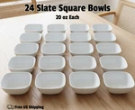 World Tableware Slate Square 20 Oz Restaurant Cereal Soup Bowls 24PK New. Price: $120.00.