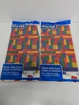 Lego Brick Block Party Plastic Tablecloth Cover 54" X 108" Of 2 New. Price: $11.95.