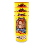 Child's Play Chucky "good Guys" 4-PIECE Plastic Cup Set Each Holds 22 Ounces. Price: $12.99.