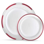 Laura Stein Designer Dinnerware Set 64 Disposable Plastic Party Plates New. Price: $73.89.