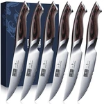Hoshanho 4.5IN Steak Knives Set Of 6 Japanese Carbon Steel Kitchen New. Price: $179.99.
