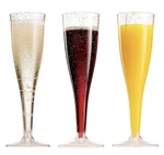 50 Gold Glitter Champagne Flutes Disposable Plastic Wedding Toast Glasses 5OZ New. Price: $22.96.