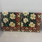 Amscan Christmas Napkins Lunch 13X13 Holly Rose Red/green Set Of 2 New. Price: $9.95.