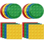80PCS Building Blocks Themed Birthday Party Decorations Colorful Blo... New. Price: $20.27.