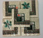 Five Packs 16 Vtg Christmas Party Paper Luncheon Napkins Holly Plaid 3-PLY New. Price: $23.05.