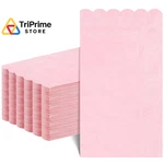 Natnarr 60 Pcs Pink Napkins, 2 Ply Scalloped 16" X 13", Light New. Price: $18.17.