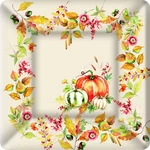 Ideal Home Range Ihr 8-PACK 10X10" Square Dinner Paper Plates, Pumpkin Cream New. Price: $15.42.