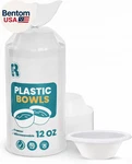 White Plastic Bowls - 200 Count Microwavable Disposable Strong Heavy Dut New. Price: $28.57.