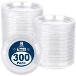 300 Pack Clear Disposable Plastic Plates With Sticker 7 Inch Heavy Duty Round... New. Price: $64.54.
