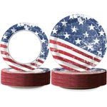 Wiooffen 72PCS Memorial Day Party Plates Set Patriotic Red, White, Blue New. Price: $25.46.