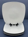 Noritake Colorwave Graphite Square Dinner Plate Black & White Stoneware Set Of 4 Used. Price: $59.99.