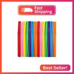 Alink 300 Pcs Flexible Plastic Drinking Straws, 10.2 Inches Extra Long Colorful New. Price: $14.20.