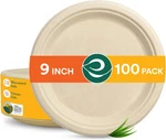 Eco Soul Compostable Inch Biodegradable Disposable 9" Round Plate, 100 New. Price: $31.52.