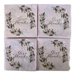 C.r. Gibson Paper Napkins Harvest Kraft Lunch Dinner Guest 3-PLY Give Thanks New. Price: $26.69.