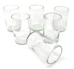 Dos Sue Hand Blown Mexican Drinking Glasses Set Of 6 Natural Cle New. Price: $72.66.