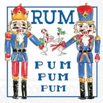 Boston International - Nutcrackers And Topiary Cocktail Napkin C982000 New. Price: $12.00.
