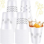 60 Pcs Winter Plastic Cups Bulk 16 Oz Snowflake Disposable Party ... New. Price: $29.41.