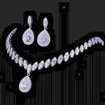 Crystal Necklace Earrings Set Fashion Elegant For Women Wedding Jewellery Gift New. Price: $14.71.