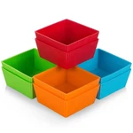 Webake 3.5 Inch Jumbo Baking Cups Square Cupcake, Green, Orange, Blue And Red New. Price: $20.07.