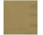 Amscan 2-PLY Lunch Napkins, X 6-1/2", Gold, Pack Of 32 New. Price: $8.99.