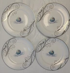 Zrike 8" Salad Plates Disney Princess Cinderella Set Lot Of 4 Zb Collection New. Price: $59.99.