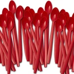 Extra Sturdy Super Fun Red 8IN Sundae Spoons 200CT Heavy Duty Disposable Plastic New. Price: $34.49.