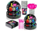 252 Pcs Retro Plates And Napkins Set Love The 1980S New. Price: $28.00.