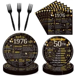 50TH Birthday Decorations For Women, 96PCS Party Plates And Napk... New. Price: $22.01.