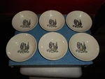Vintage American Heritage Berry Sauce Soup Bowls Stetson Marcrest Set Of 6 Used. Price: $37.95.