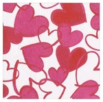 Caspari Paper Beverage Napkins, Painted Hearts - 2 Packs (15681EC) New. Price: $19.00.