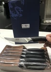 Hoshanho Steak Knives Of 6, Ultra Sharp 4.5 Inch Serrated Knife Set... New. Price: $110.00.