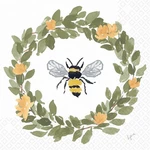 Boston Intl Cocktail Napkins 3-PLY Bee Wreath 20 Count Disposable New. Price: $23.47.