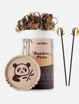 100 Pack Earthiest Bamboo Loop 6" Picks Skewer For Cocktails Appetizers Sandwich New. Price: $11.99.