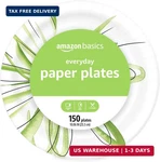 Amazon Basics Everyday Disposable Paper Plates, 10 Inch, Microwave-safe, Cut Res New. Price: $18.10.