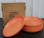 Kyraton 9 Deep Plastic Plates, Set Of 6 Unbreakable Beautiful Color Lqqk!! Nwt New. Price: $19.99.